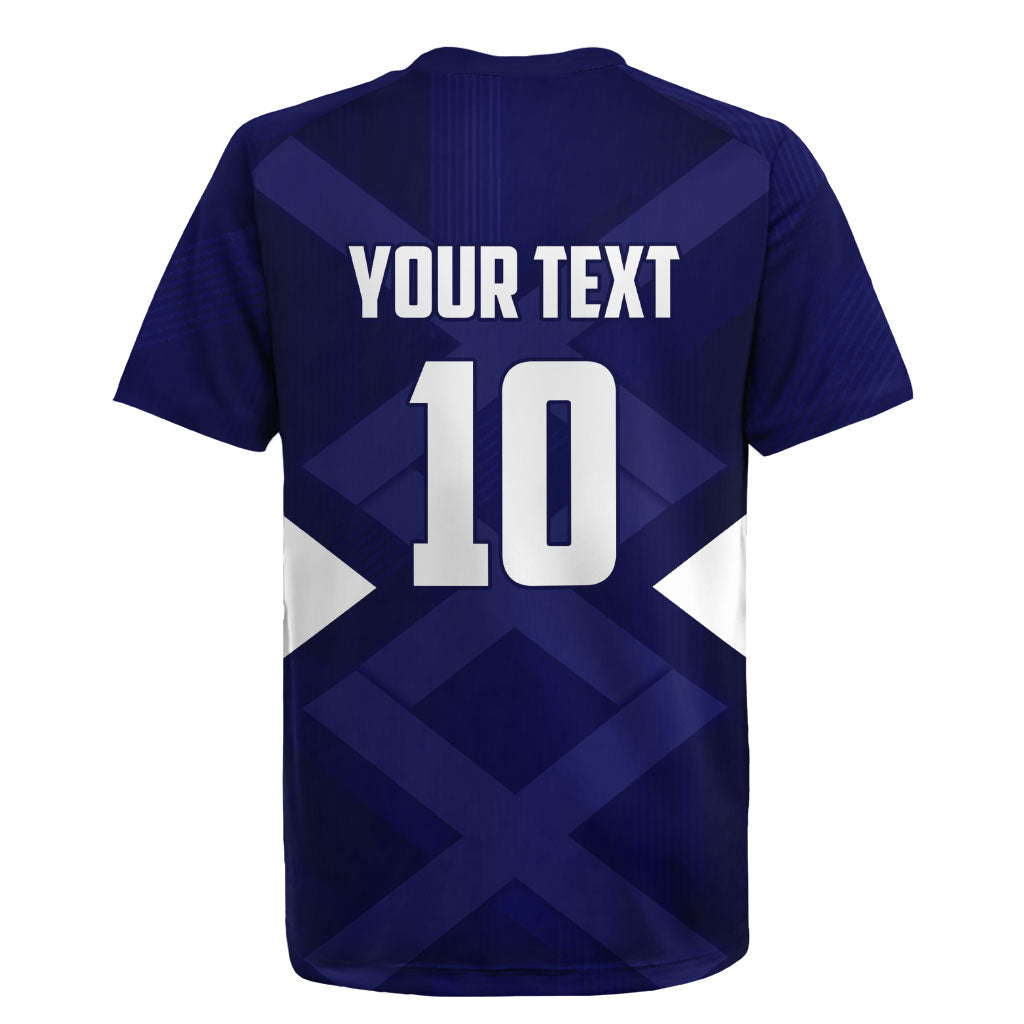 Personalized Scotland Unicorn Football Rugby Jersey Scottish National Soccer Team - St Andrew's Cross - Vibrant Fantasy Mascot
