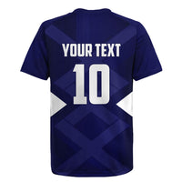Personalized Scotland Unicorn Football Rugby Jersey Scottish National Soccer Team - St Andrew's Cross - Vibrant Fantasy Mascot