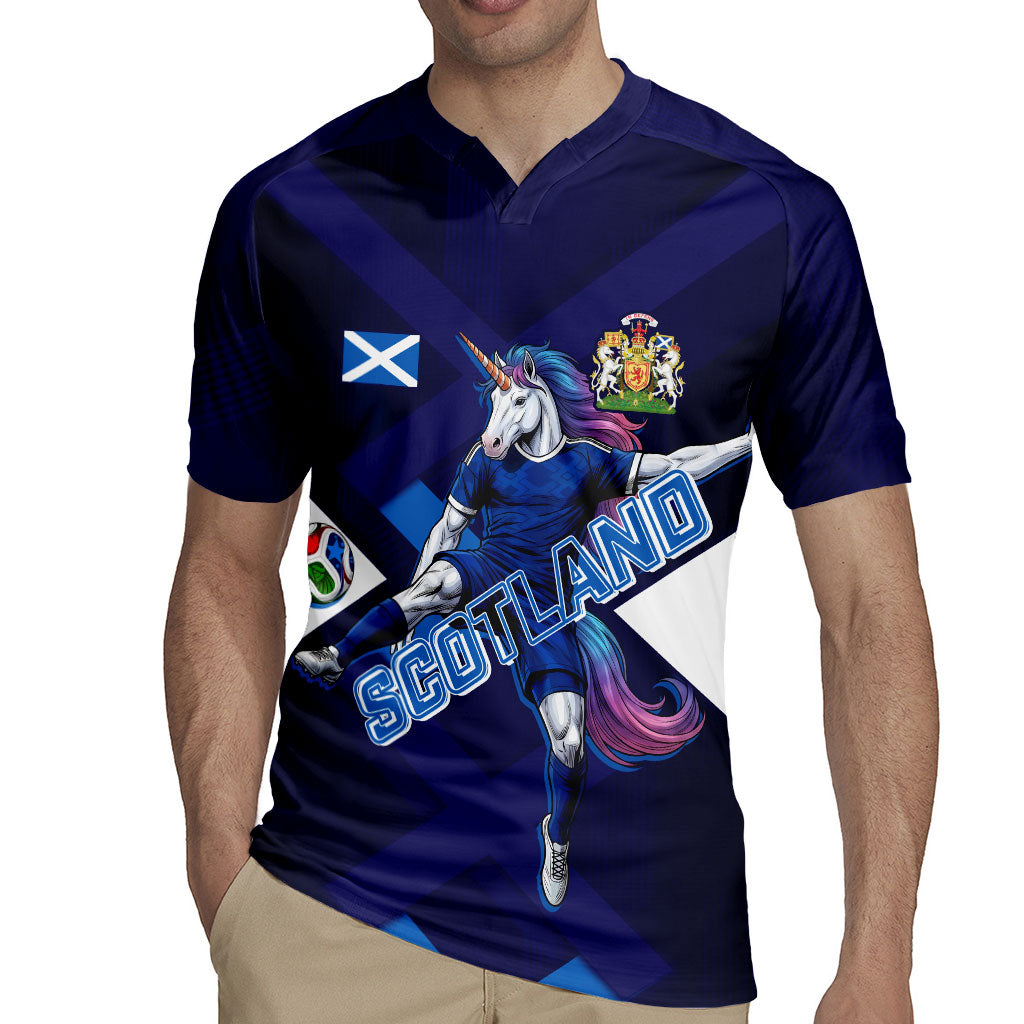 Personalized Scotland Unicorn Football Rugby Jersey Scottish National Soccer Team - St Andrew's Cross - Vibrant Fantasy Mascot