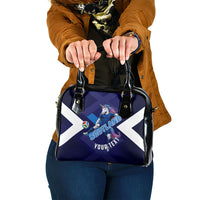 Personalized Scotland Unicorn Football Shoulder Handbag Scottish National Soccer Team - St Andrew's Cross - Vibrant Fantasy Mascot