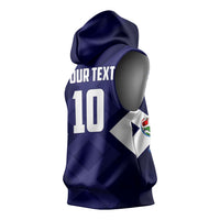 Personalized Scotland Unicorn Football Sleeveless Hoodie Scottish National Soccer Team - St Andrew's Cross - Vibrant Fantasy Mascot