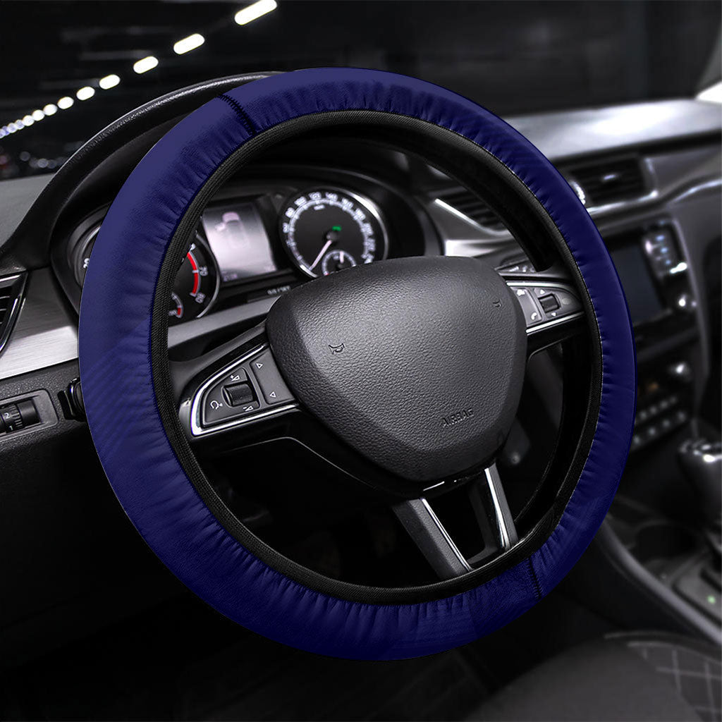 Scotland Unicorn Football Steering Wheel Cover Scottish National Soccer Team - St Andrew's Cross - Vibrant Fantasy Mascot