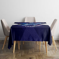 Personalized Scotland Unicorn Football Tablecloth Scottish National Soccer Team - St Andrew's Cross - Vibrant Fantasy Mascot