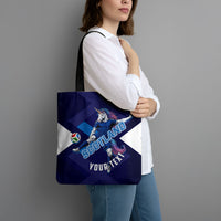 Personalized Scotland Unicorn Football Tote Bag Scottish National Soccer Team - St Andrew's Cross - Vibrant Fantasy Mascot