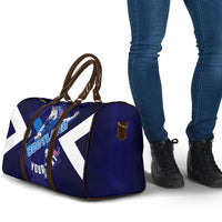 Personalized Scotland Unicorn Football Travel Bag Scottish National Soccer Team - St Andrew's Cross - Vibrant Fantasy Mascot