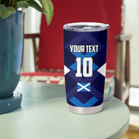 Personalized Scotland Unicorn Football Tumbler Cup Scottish National Soccer Team - St Andrew's Cross - Vibrant Fantasy Mascot
