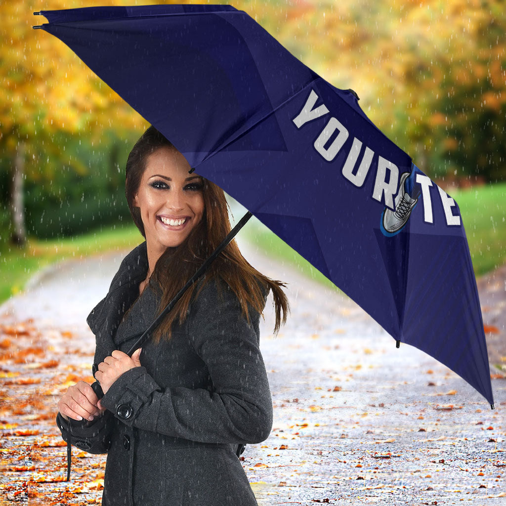 Personalized Scotland Unicorn Football Umbrella Scottish National Soccer Team - St Andrew's Cross - Vibrant Fantasy Mascot