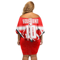 Personalized Switzerland Football Bull Mascot Off Shoulder Short Dress Swiss Flag And Alps Mountain Background With Muscular Bull Art