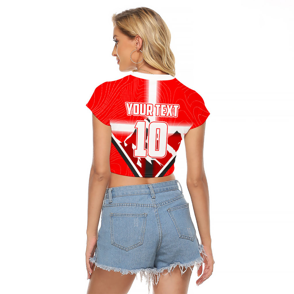 Personalized Switzerland Football Bull Mascot Raglan Cropped T Shirt Swiss Flag And Alps Mountain Background With Muscular Bull Art