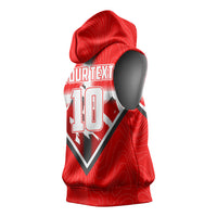 Personalized Switzerland Football Bull Mascot Sleeveless Hoodie Swiss Flag And Alps Mountain Background With Muscular Bull Art