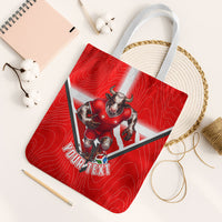 Personalized Switzerland Football Bull Mascot Tote Bag Swiss Flag And Alps Mountain Background With Muscular Bull Art