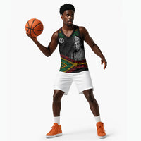 Henry Johnson Black History Month Basketball Jersey Pan African Colors Tribal Geometric Pattern