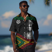 Henry Johnson Black History Month Hawaiian Shirt Pan African Colors Tribal Geometric Pattern