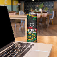 Henry Johnson Black History Month Skinny Tumbler Pan African Colors Tribal Geometric Pattern