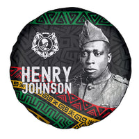 Henry Johnson Black History Month Spare Tire Cover Pan African Colors Tribal Geometric Pattern