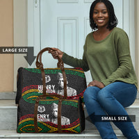 Henry Johnson Black History Month Travel Bag Pan African Colors Tribal Geometric Pattern