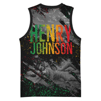 Henry Johnson Black History Month Basketball Jersey Harlem Hellfighters Pan African Grunge Art