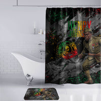 Henry Johnson Black History Month Bathroom Set Harlem Hellfighters Pan African Grunge Art