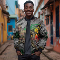 Henry Johnson Black History Month Bomber Jacket Harlem Hellfighters Pan African Grunge Art