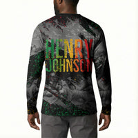 Henry Johnson Black History Month Button Sweatshirt Harlem Hellfighters Pan African Grunge Art