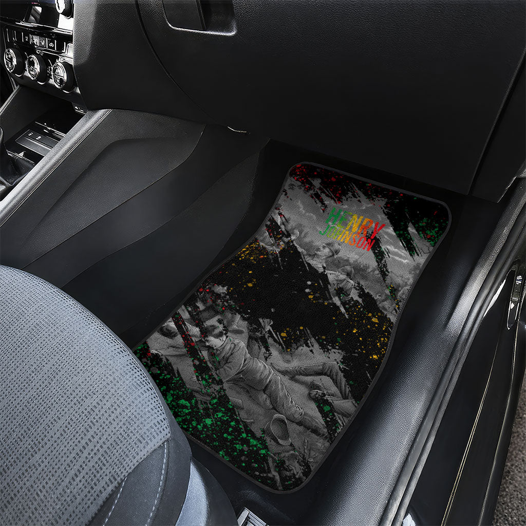 Henry Johnson Black History Month Car Mats Harlem Hellfighters Pan African Grunge Art