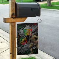 Henry Johnson Black History Month Garden Flag Harlem Hellfighters Pan African Grunge Art