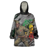 Henry Johnson Black History Month Kid Wearable Blanket Hoodie Harlem Hellfighters Pan African Grunge Art