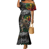 Henry Johnson Black History Month Mermaid Dress Harlem Hellfighters Pan African Grunge Art