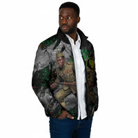 Henry Johnson Black History Month Padded Jacket Harlem Hellfighters Pan African Grunge Art
