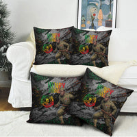 Henry Johnson Black History Month Pillow Cover Harlem Hellfighters Pan African Grunge Art