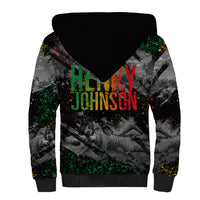 Henry Johnson Black History Month Sherpa Hoodie Harlem Hellfighters Pan African Grunge Art