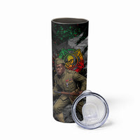 Henry Johnson Black History Month Skinny Tumbler Harlem Hellfighters Pan African Grunge Art