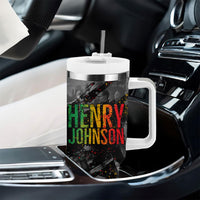 Henry Johnson Black History Month Tumbler With Handle Harlem Hellfighters Pan African Grunge Art