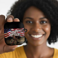 Henry Johnson Black History Month AirPods Case Distressed US Flag American Hero Portrait