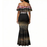 Henry Johnson Black History Month Mermaid Dress Distressed US Flag American Hero Portrait