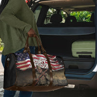Henry Johnson Black History Month Travel Bag Distressed US Flag American Hero Portrait