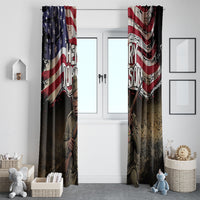 Henry Johnson Black History Month Window Curtain Distressed US Flag American Hero Portrait