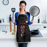 Singapore National Flag Day Apron Lion Tiger Coat Of Arms Grunge Graffiti