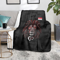 Singapore National Flag Day Blanket Lion Tiger Coat Of Arms Grunge Graffiti