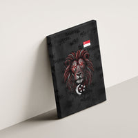 Singapore National Flag Day Canvas Wall Art Lion Tiger Coat Of Arms Grunge Graffiti