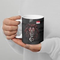 Singapore National Flag Day Ceramic Mug Lion Tiger Coat Of Arms Grunge Graffiti