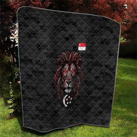 Singapore National Flag Day Quilt Lion Tiger Coat Of Arms Grunge Graffiti