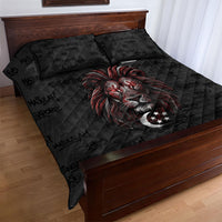 Singapore National Flag Day Quilt Bed Set Lion Tiger Coat Of Arms Grunge Graffiti