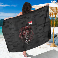 Singapore National Flag Day Sarong Lion Tiger Coat Of Arms Grunge Graffiti