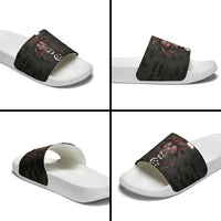 Singapore National Flag Day Slide Sandals Lion Tiger Coat Of Arms Grunge Graffiti