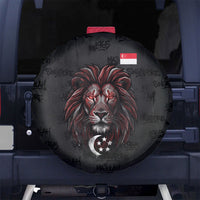 Singapore National Flag Day Spare Tire Cover Lion Tiger Coat Of Arms Grunge Graffiti