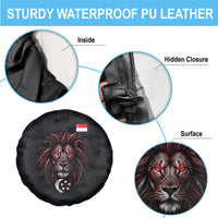 Singapore National Flag Day Spare Tire Cover Lion Tiger Coat Of Arms Grunge Graffiti