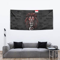 Singapore National Flag Day Tapestry Lion Tiger Coat Of Arms Grunge Graffiti