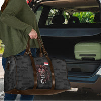 Singapore National Flag Day Travel Bag Lion Tiger Coat Of Arms Grunge Graffiti