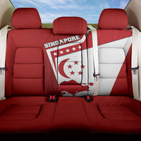 Singapore Merlion Back Car Seat Cover National Flag Day Patriotic Crescent Moon And Stars